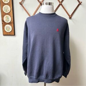 Walt Disney World Vintage 80s 90s Mickey Mouse Navy Blue Sweatshirt